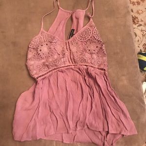 Lilac Pacsun Dress Tank Top with Halter Neck